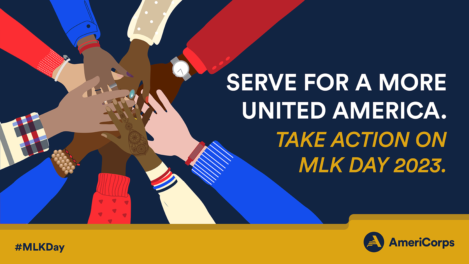 graphic for serve together MLK Day